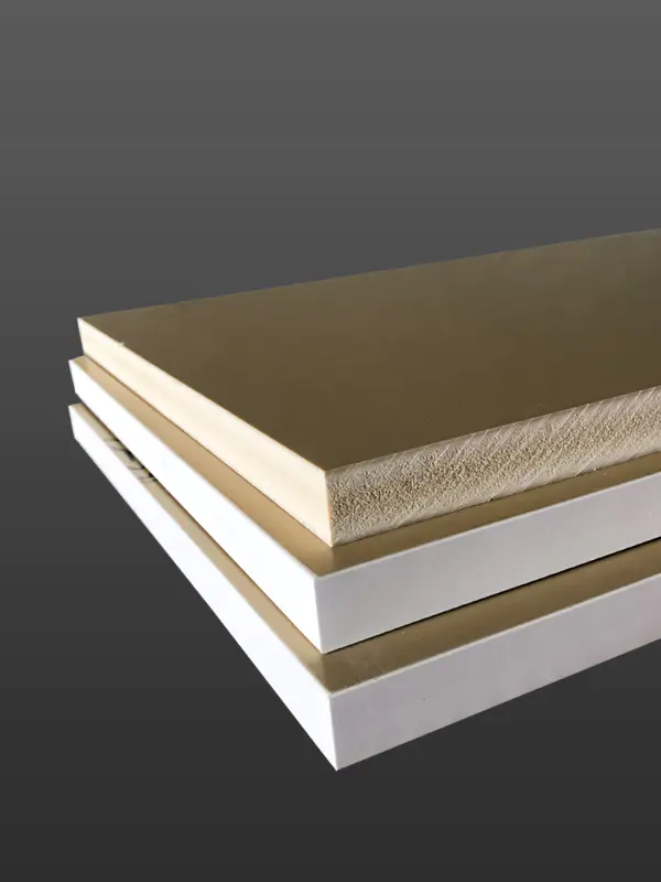 Placă de spumă WPC flexibilă albă de înaltă densitate pentru materiale de construcție cu multe grosimi